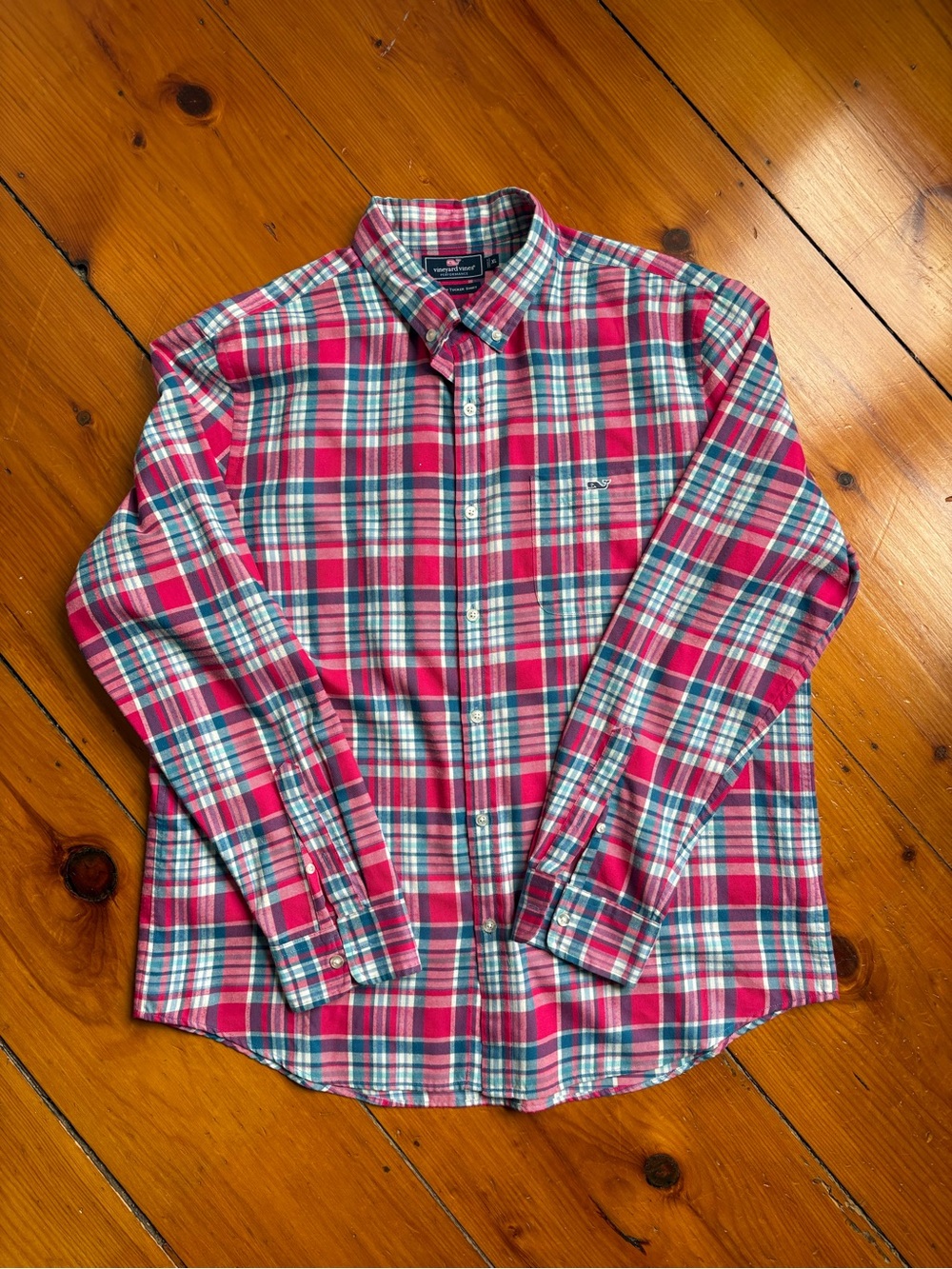 Vineyard Vines slim fit Tucker shirt Men’s Plaid Button-Down Shirt XL
